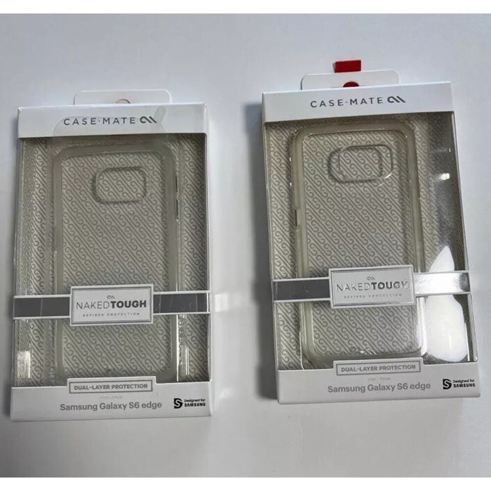 Case Mate Samsung Galaxy, S6 Edge, Naked, Touch Phone Case (set Of 2)
